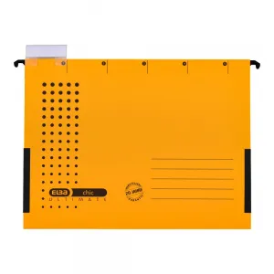 Elba Chic Ultimate Hängemappe mit Stoffseiten A4 gelb 230g