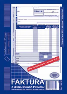 Offsetdruck Michalczyk i Prokop Mehrwertsteuerrechnung vertikal A5 (mit einem Steuersatz) A5 80k. (130-3E)
