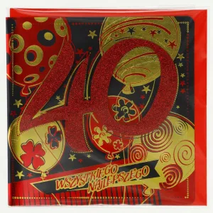 Art Nuvo Geburtstag Klappkarte 155mm x 155mm (5901750519208)