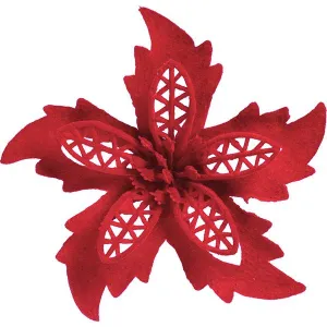 Weihnachtsschmuck Titanum Craft-Fun Series Weihnachtsstern Blume (19YH022)