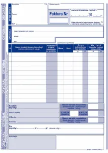 Offsetdruck Michalczyk i Prokop Mehrwertsteuerrechnung vertikal A5 (mit einem Steuersatz) A5 80k. (130-3E)
