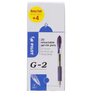 Pilot G2 Gelschreiber (PIBLG2-L-BOX-20)