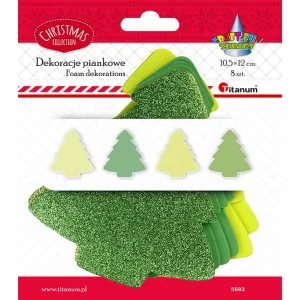 Titanum Craft-Fun Series Christbaumschmuck aus Schaumstoff 8 Stück (5693)
