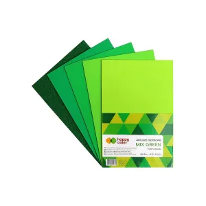 Happy Color Schaumstoffplatte Farbe: mix green 5 Bögen. 200mm x 300mm (HA 7135 2030-GRÜN)