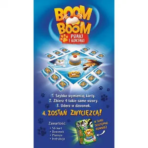 Brettspiel Trefl boom boom Hunde und Kätzchen (01909)