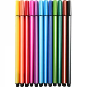 Fun&Joy dreieckiger Markierstift 12 Farben (FJ-206-12)