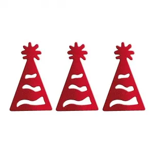 Konfetti Titanum Craft-Fun Serie Weihnachtsmützen rot
