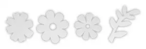 Aufkleber (Aufkleber) Titanum Craft-Fun Series Blumen (7506)