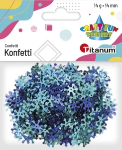 Titanum Craft-Fun Serie Konfetti Schneeflocken 14mm (284807)
