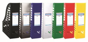 Donau A4 vertikale Dokumentenbox - rauchfarben 85mm x 245mm x 315mm (7464001-02)