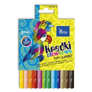 Tetis Jumbo Tetiski Buntstifte 12 Farben (KO002-JB)