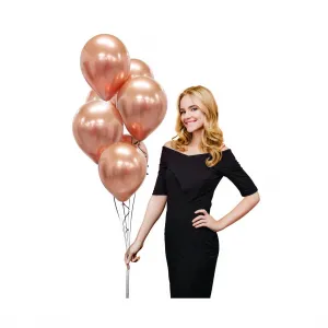Godan Platin rosa gold metallic 12 Zoll Gummiballon (CB-7LRZ)