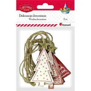 Titanum Craft-Fun Series Holzornament Weihnachtsbaumanhänger (182681C)