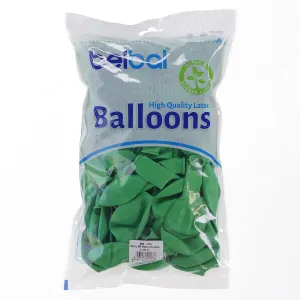 Partydeco Pastell Gummiballon 100 Stück 12 Zoll grün