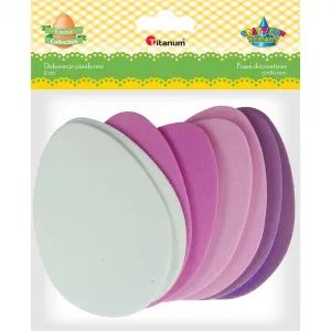 Titanum Craft-Fun Serie Schaumstoff Ornament Ei 8 Stk. (E16)