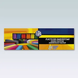 Astra Plastilin 18 Farben quadratische Mischung (83814904)