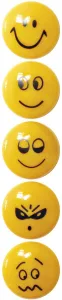 Fun&Joy Smiley Rundmagnet - orange ø 29mm