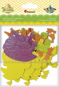 Titanum Craft-Fun Series Entenküken Schaumstoff Ornament 6 Stück (DIY-S27)