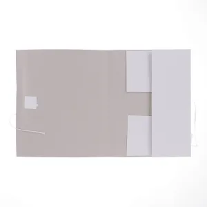 Pappmappe gebundener Barbara-Rücken 3cm A4 Farbe: weiß 250g