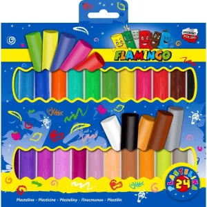 Knetmasse Flamingo 24 Farben