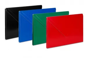 Klettverschluss-Mappe aus Karton VauPe A3 Farbe: blau 700g (318/03)