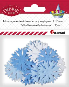 Titanum Craft-Fun Series Schneeflocken Stoff Ornament (MTCR-BY390)