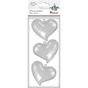 Titanum Craft-Fun Serie Acryl Ornament Herz 65x58mm