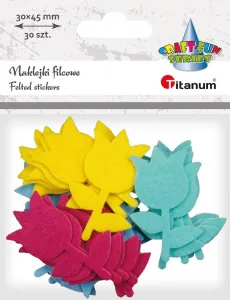 Sticker (Aufkleber) Titanum Craft-Fun Series Filzblumen (5007A)