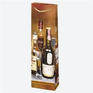 Pol-mak Geschenkbeutel für Flaschen 120mm x 400mm x 90mm (T12)