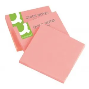 Q-Connect Haftnotizen rosa 80k 76mm x 76mm (KF10516)