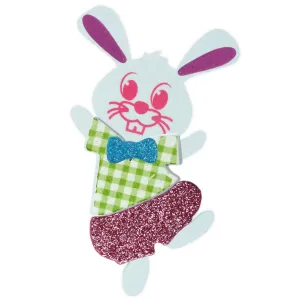 Titanum Craft-Fun Serie Schaumstoff Ornament Hasen für Kleidung 6 Stück (E13)