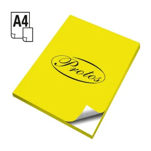 Protos A4 selbstklebendes Etikett - gelb 210mm x 297mm