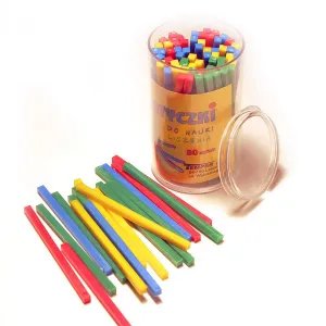 Zählstäbchen zum Zählen lernen 80 el. (080)