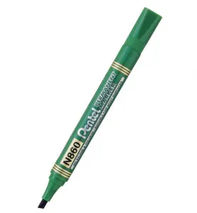 Pentel Permanentmarker, grün, 1,2 - 4,5 mm, abgeschnittene Spitze