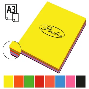Protos Farbpapier Einlage A3 200k. 80g
