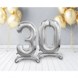 Godan Beauty&Charm Gummiballon Standnummer silber 30cal (BC-ASS3)