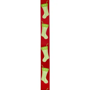 Titanum Craft-Fun Serie Weihnachtsband Sockendruck rot 15mm 3m (363076)