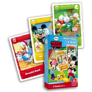 Schwarzer Peter & Memo Cartamundi Mickey and Friends Kartenspiel
