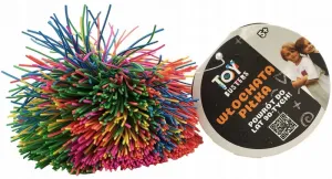 Branded Toys Gummiball 8 cm Haariger Regenbogen (4901)