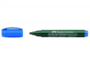 Permanentmarker, blaue runde Spitze