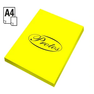 Protos fluo A4 Farbpapier - gelb 75g