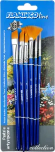Flamingo Line Art Collection Pinselset mit 6 Teilen. (PA-05)