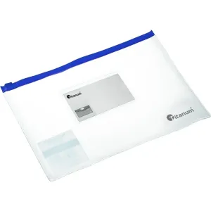 PP Titanum A4 Reißverschlussmappe transparent (ZBA4)