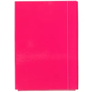 Barbara A4 Ordner mit breitem Rücken und Gummiband Farbe: rosa (1821113)