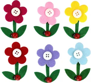 Sticker (Aufkleber) Titanum Craft-Fun Series 3D Filzblumen (M-03)