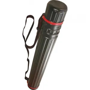 Verstellbares Rohr aus Titan-Kunststoff lang. 600-1100 mm ? 85 mm schwarz