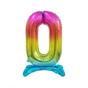 Godan Beauty&Charm Gummiballon Regenbogen stehende Nummer 750mm 30cal (BC-ASTO)