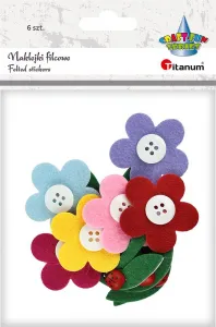 Sticker (Aufkleber) Titanum Craft-Fun Series 3D Filzblumen (M-03)