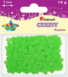Titanum Craft-Fun Serie Runde Matte Hellgrüne Pailletten