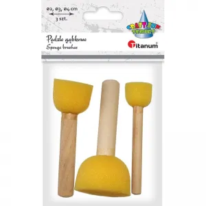 Titanum Craft-Fun Series Farbschwammpinsel 3er-Set. (hsm001)